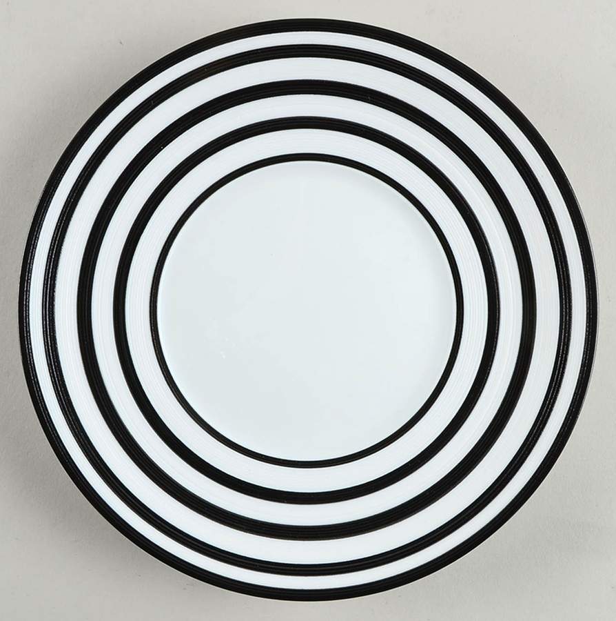 Hemisphere Vinyl Stripe Salad/Dessert Plate by Jean Louis Coquet-1