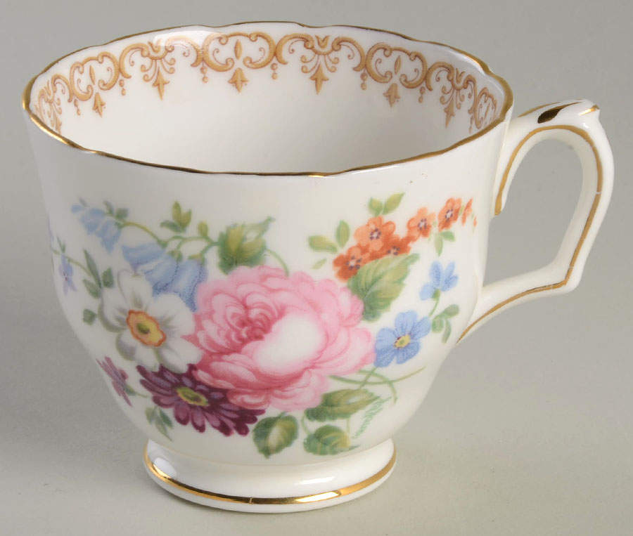 England's Bouquet (Smooth) Footed Cup by Crown Staffordshire-1