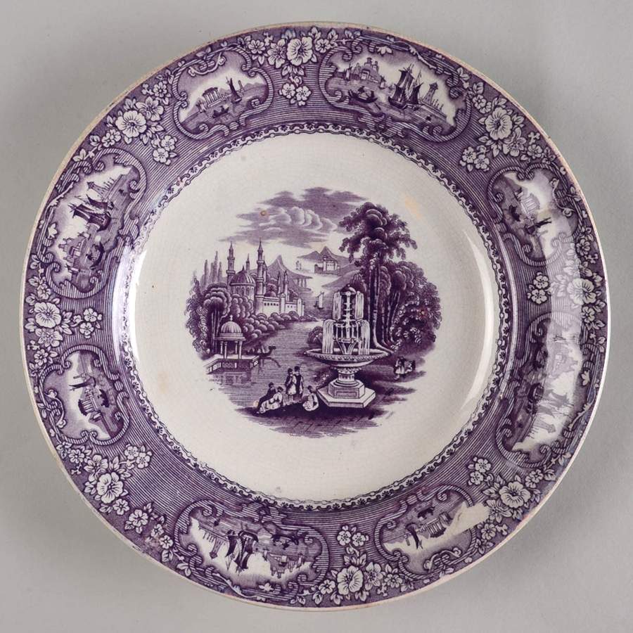 Medina Purple Dinner Plate by Cotton and Barlow-1