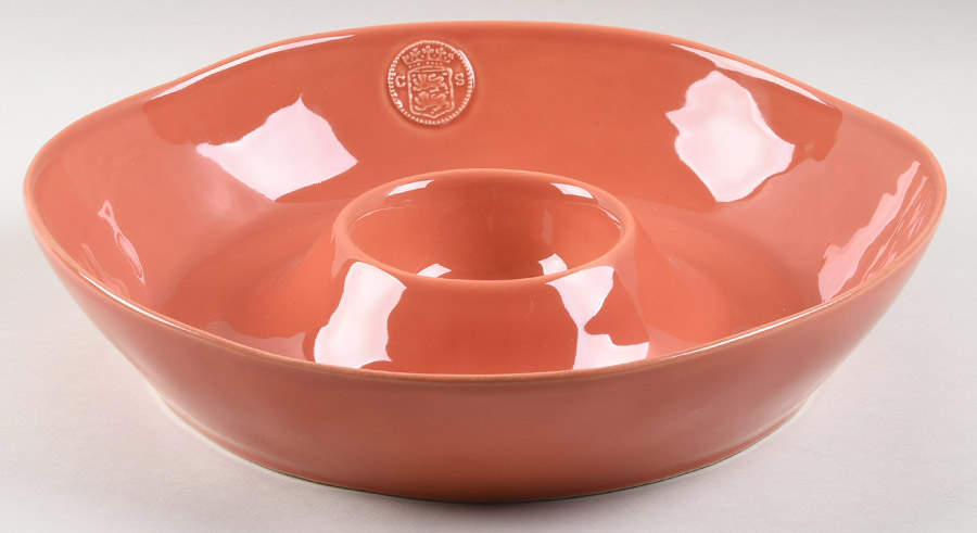 Forum Paprika (Coral) 1 Piece Chip & Dip by Casafina-1
