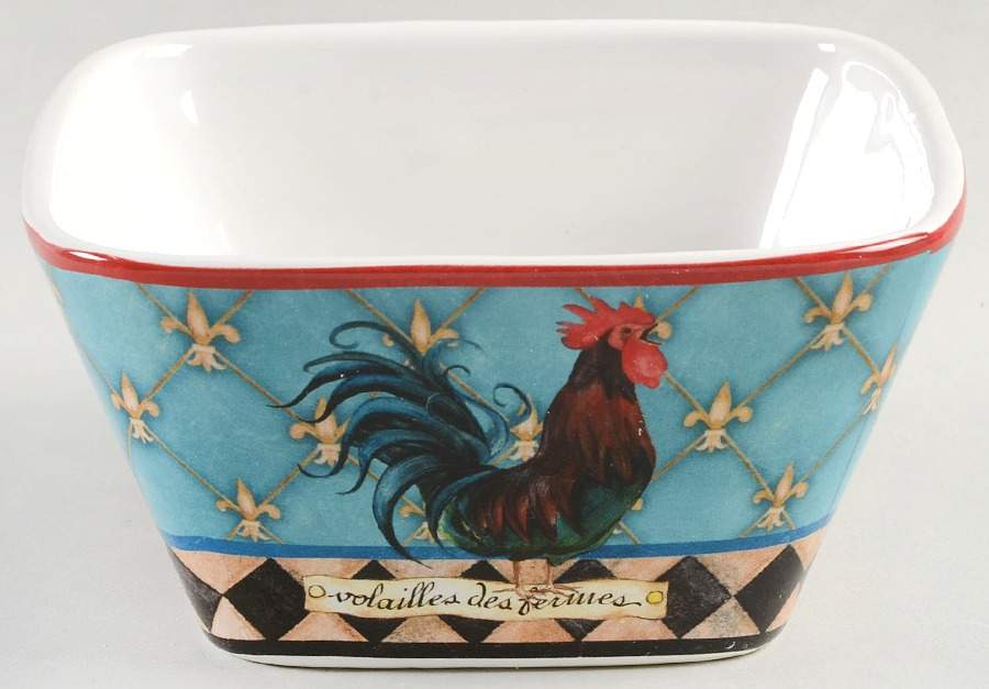French Barnyard Individual Square Ice Cream Dish by Certified International-1