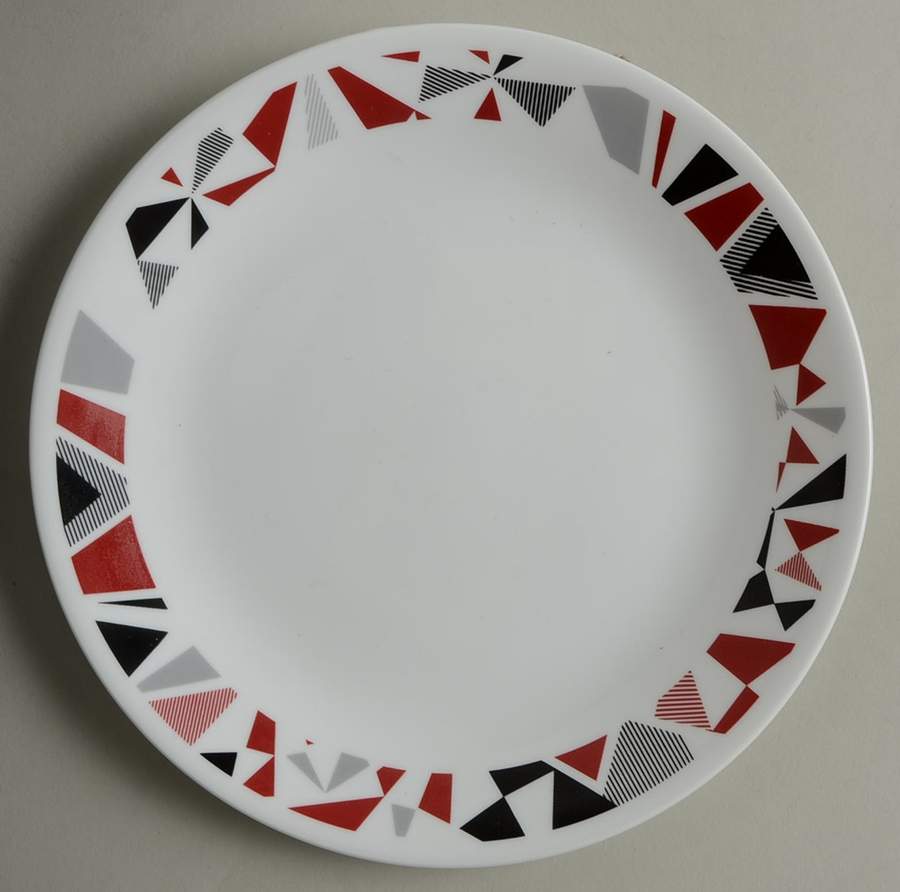Mosaic Red (Corelle) Luncheon Plate by Corning Corelle-1