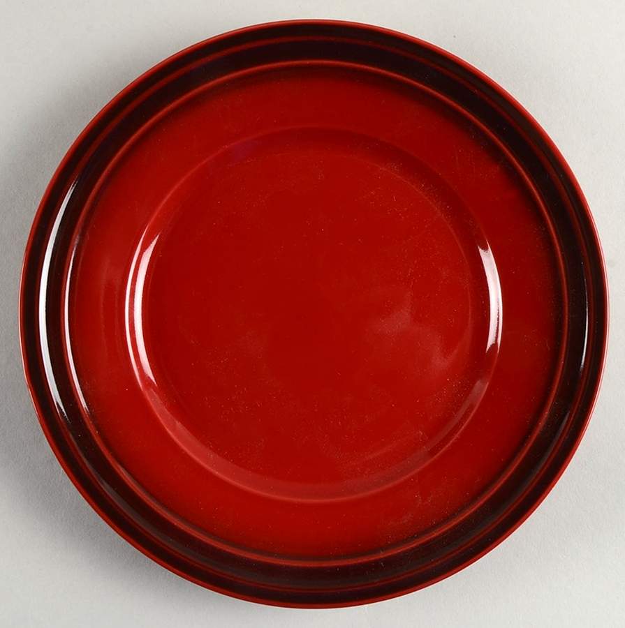 Stoneware Red Salad Plate by Chefs-1