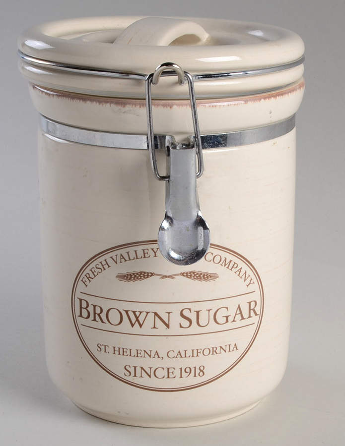 Fresh Valley Brown Sugar Canister with Hinged Lid & (1/4c)Scoop by Chefs-1