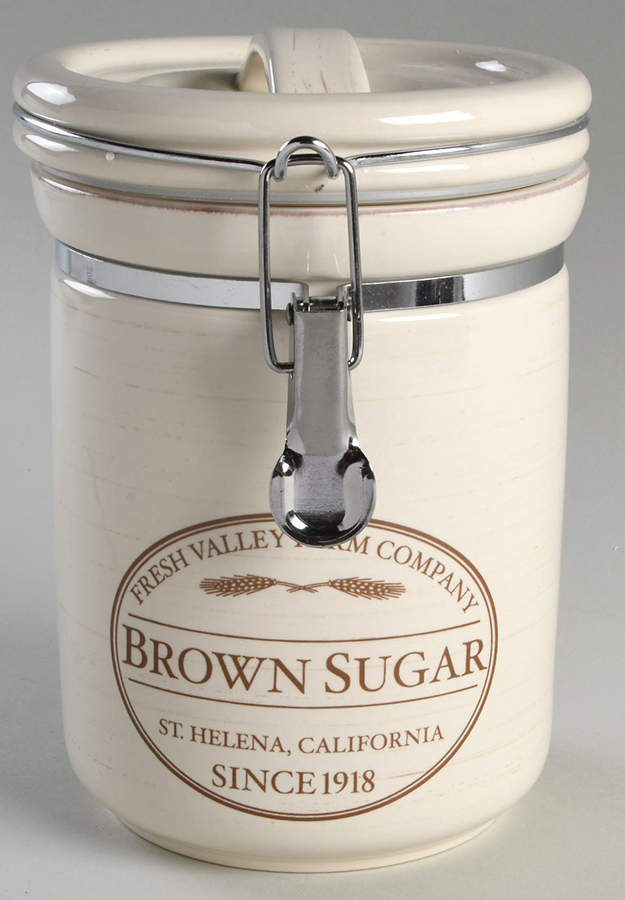 Fresh Valley Sugar Canister with Hinged Lid & (1 Cup) Scoop by Chefs-1