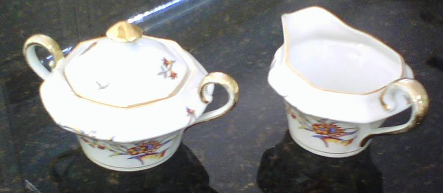 CZE345 Sugar Bowl & Lid by Czechia-Czechoslovakia-1
