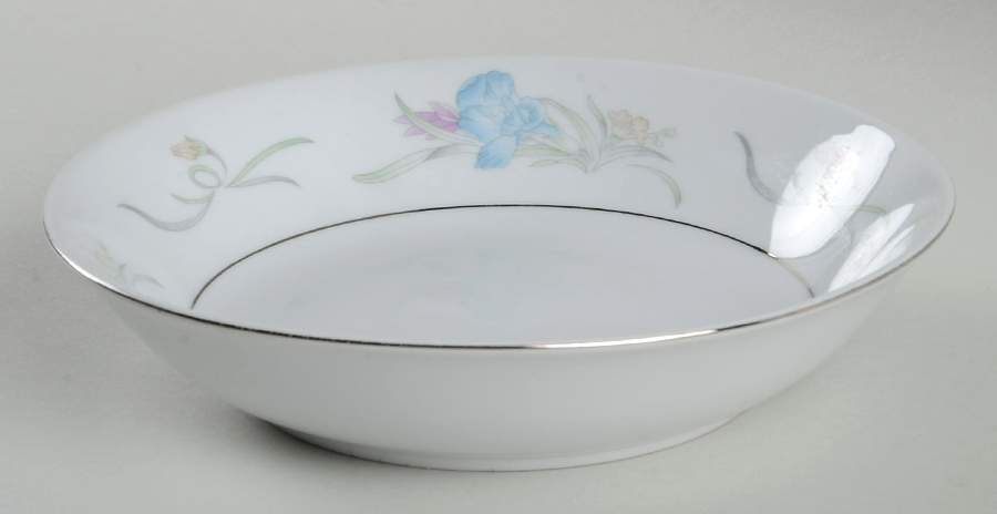 Lily (Platinum Verge) Coupe Soup Bowl by China Pearl-1