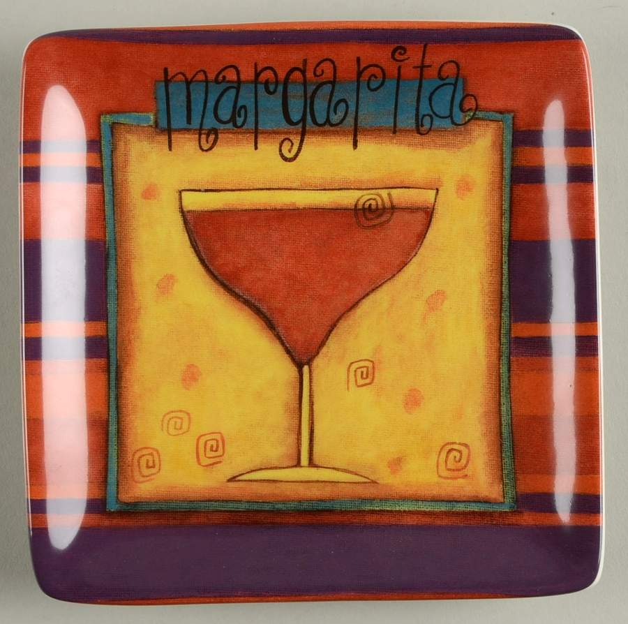 Salsa Square Canape Plate by Certified International-1