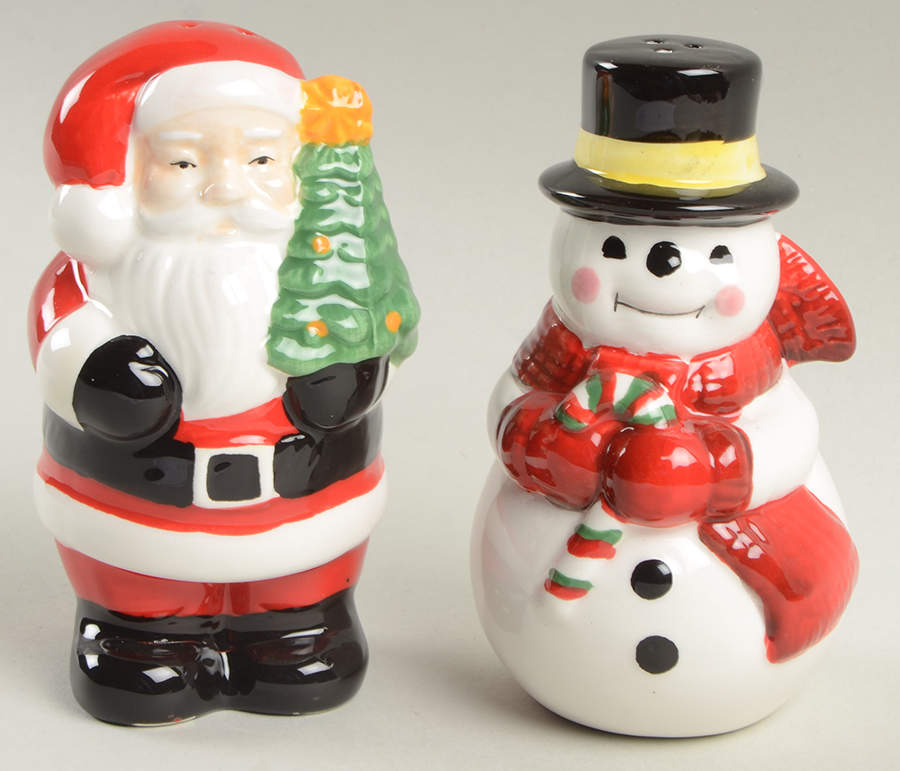 Retro Christmas Figural Salt & Pepper Set by Certified International-1