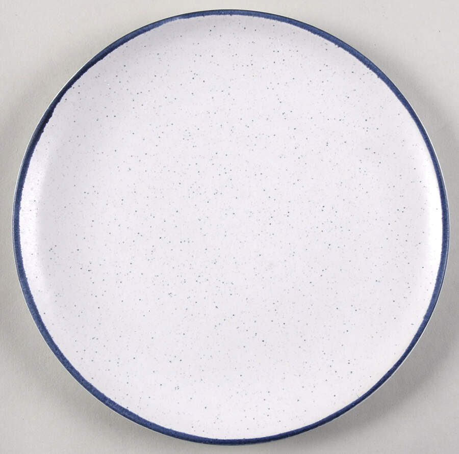 Lina Blue Stripe Salad Plate by Crate & Barrel-1