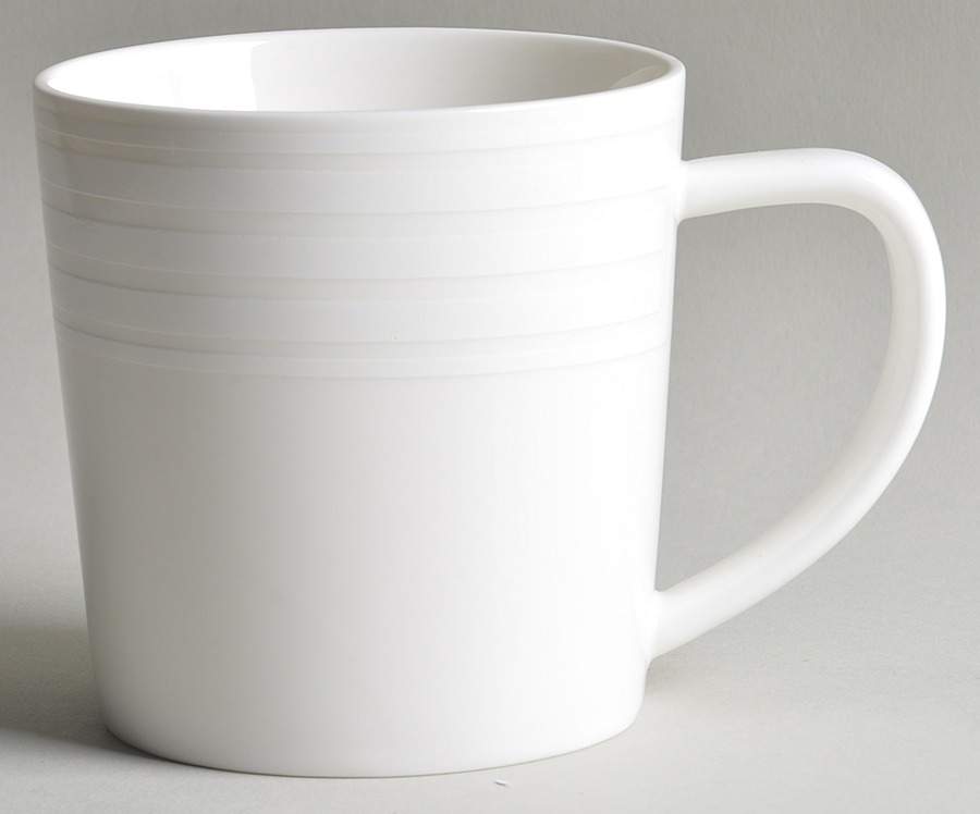 Cambridge Stripe White Mug by Caskata-1