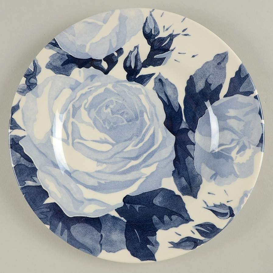 Petal Power Blue Salad Plate by Carly Dodsley-1