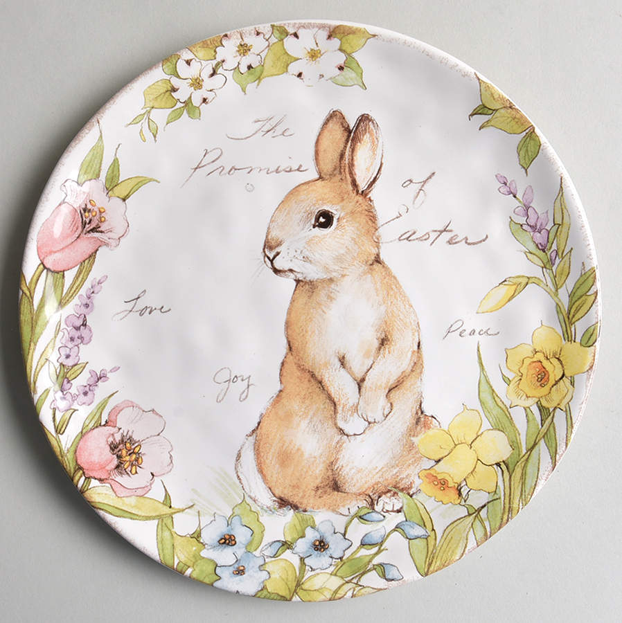 Bunny Patch Salad/Dessert Plate by Certified International-1