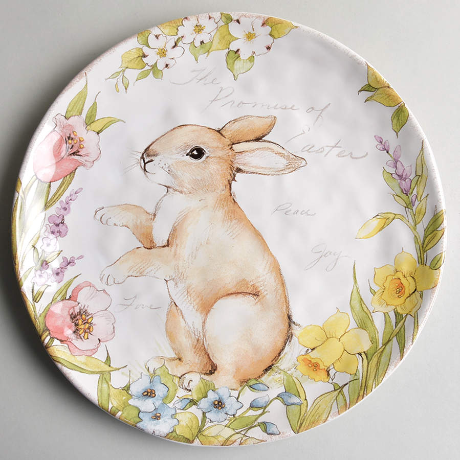 Bunny Patch 13" Chop Plate (Round Platter) by Certified International-1