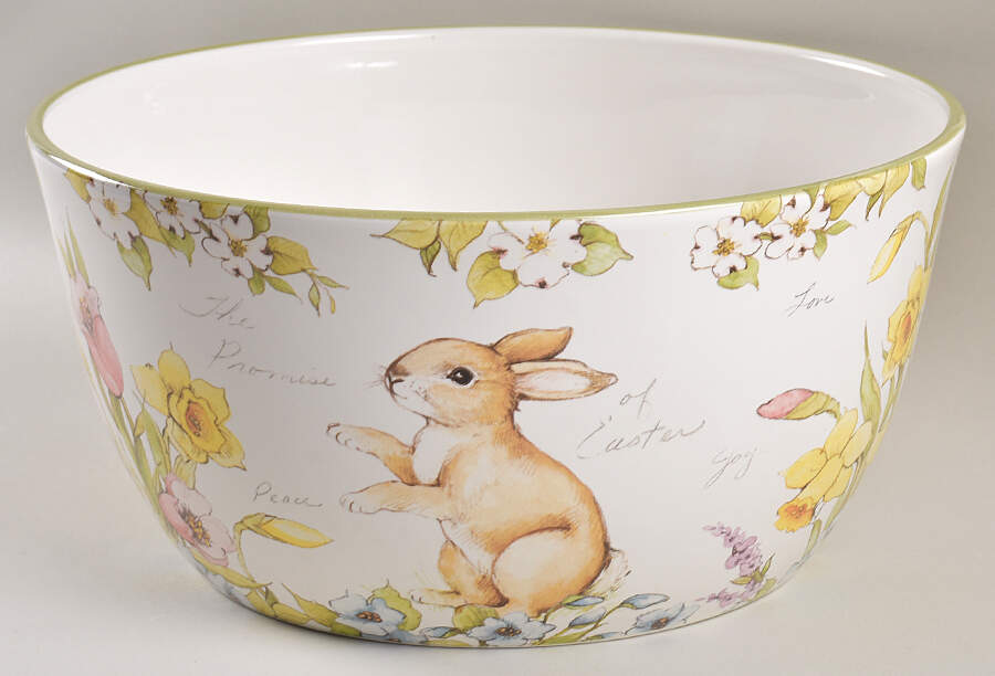 Bunny Patch 11" Round Serving Bowl by Certified International-1