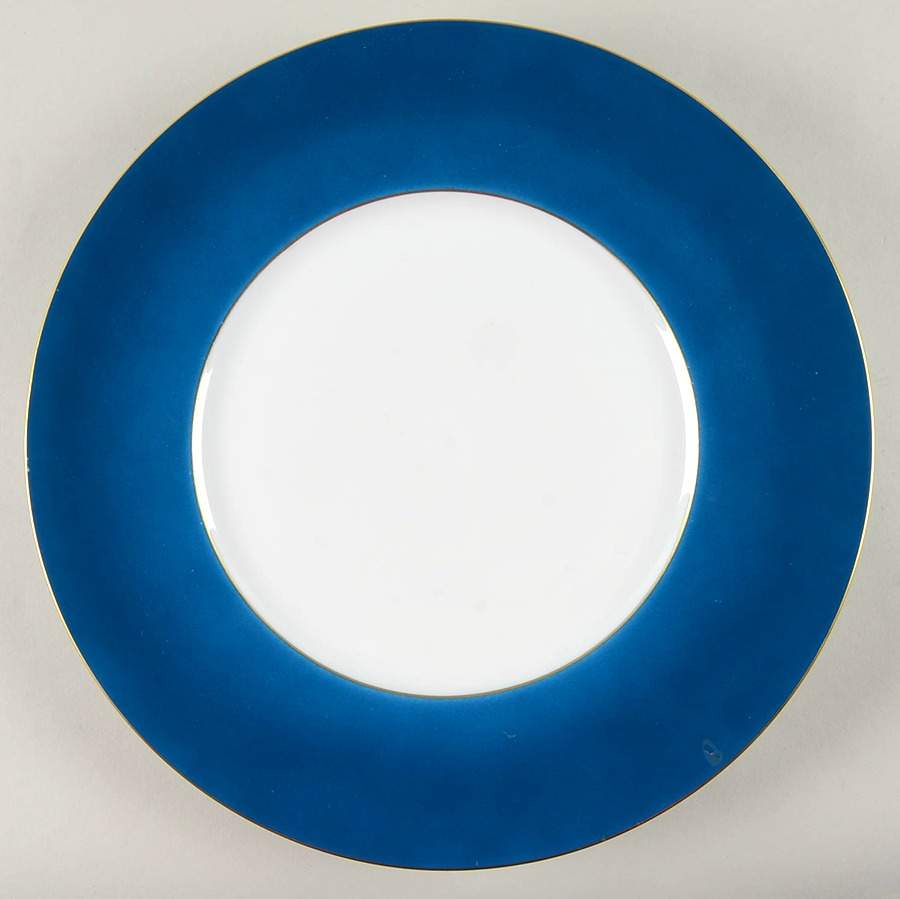 Service Plate Blue (Gold Trim) Service Plate (Charger) by Jean Louis Coquet-1