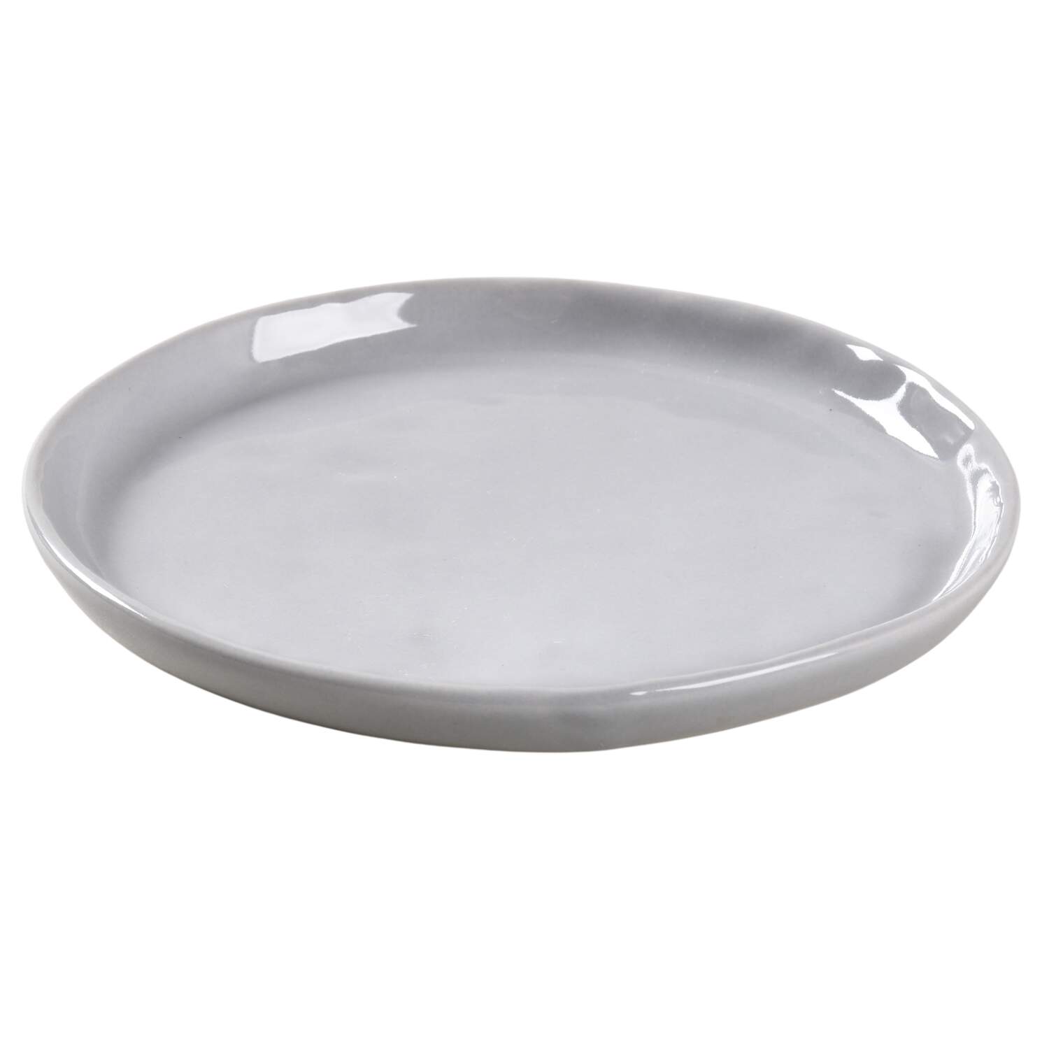 Mercer Grey Appetizer Plate by Crate & Barrel-1