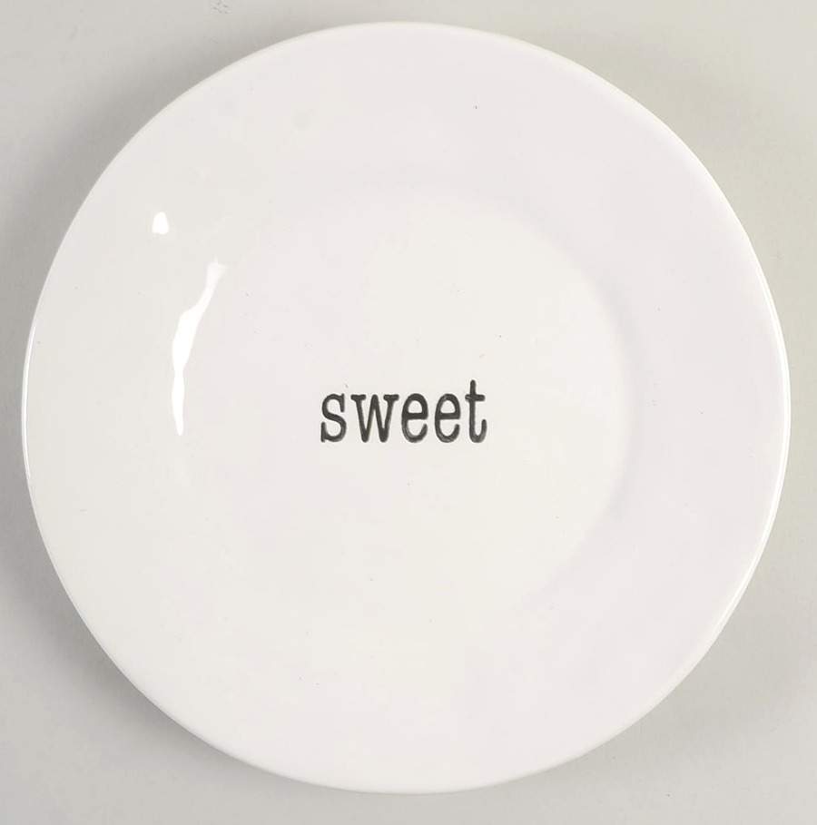 Just Words Salad/Dessert Plate by Certified International-1