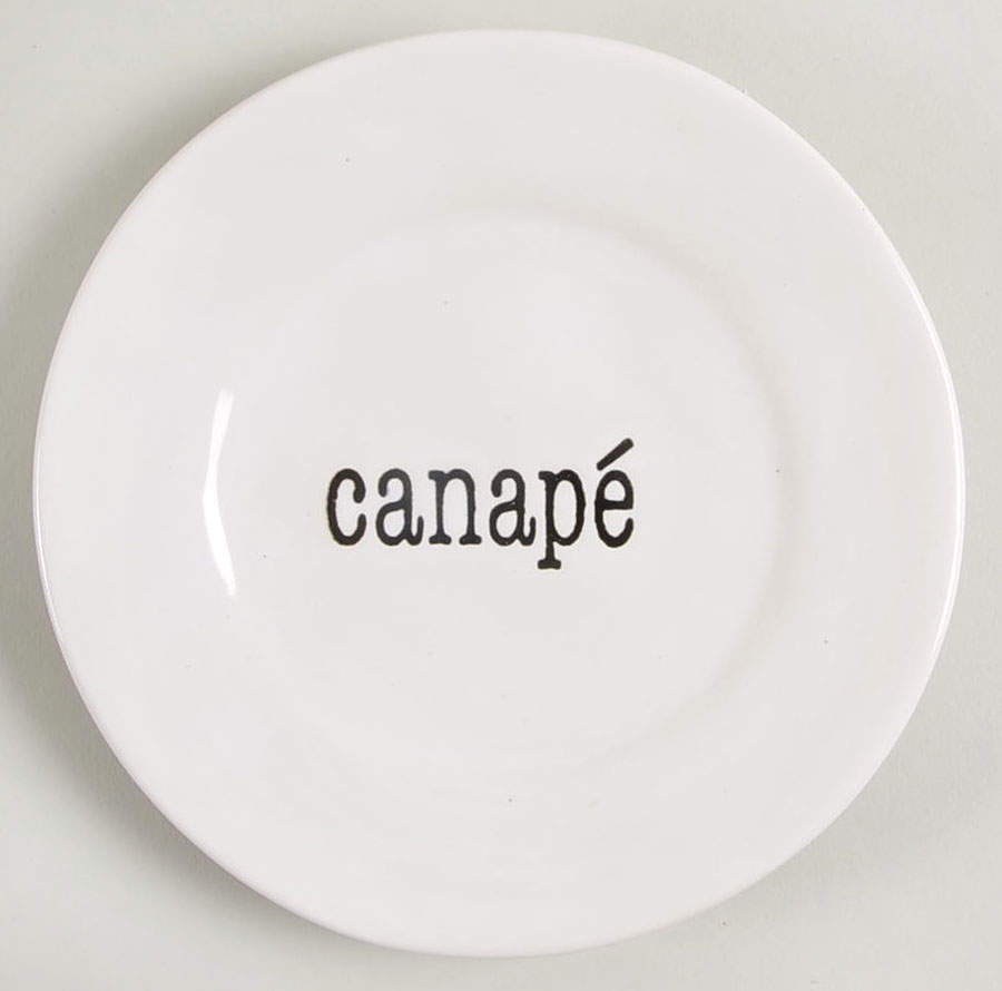 Just Words Canape Plate by Certified International-1