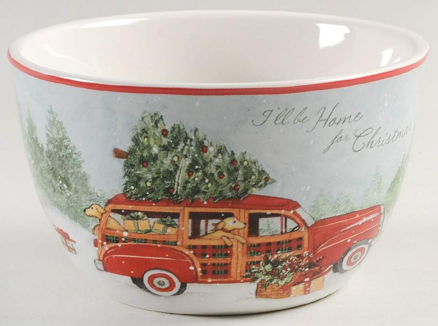 Home for Christmas Individual Ice Cream Dish by Certified International-1