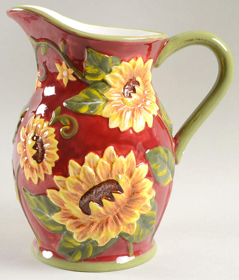 Sunflower Sunset Large Pitcher by Certified International-1