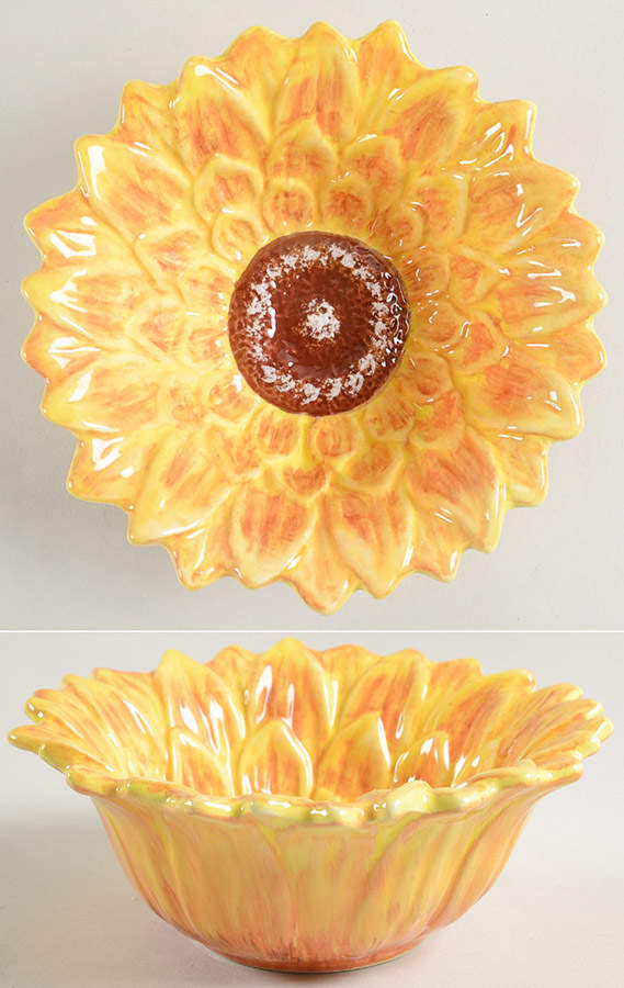 Sunflower Sunset Figural Individual Ice Cream Dish by Certified International-1