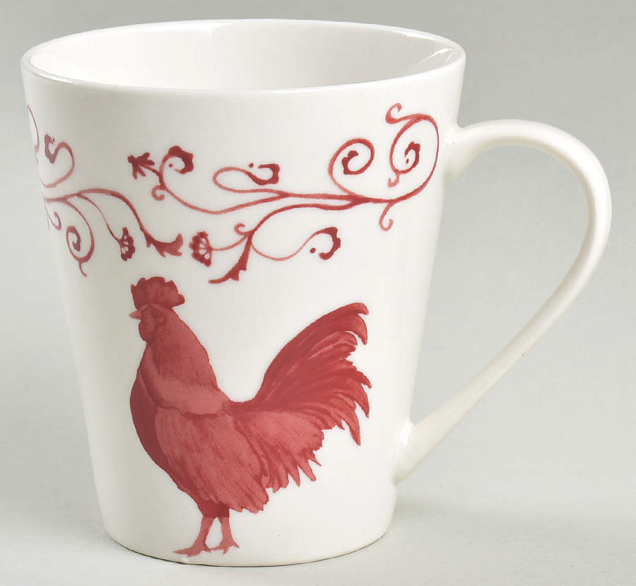 Country Toile Red Mug by Canterbury Potteries-1