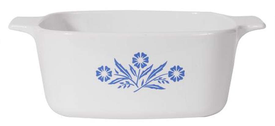 Cornflower 60th Anniversary 1.5 Quart Square Casserole No Lid by Corning Corelle-1