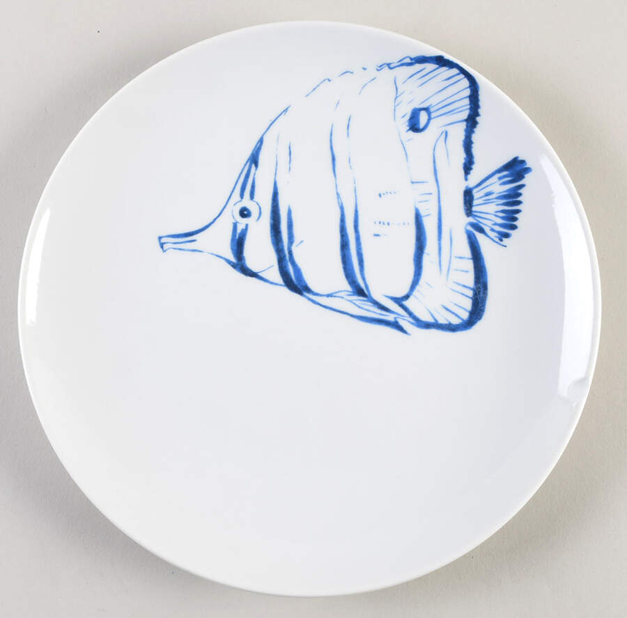 Coastal Salad Plate by The Cellar (China)-1