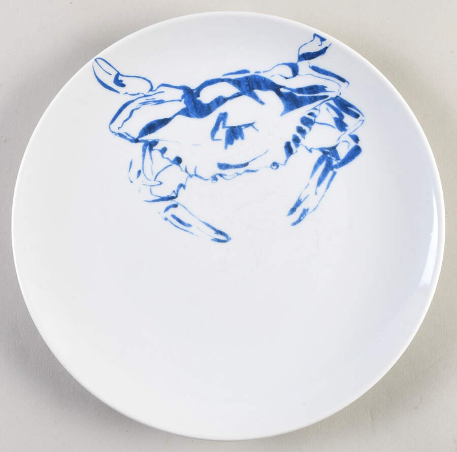 Coastal Salad Plate by The Cellar (China)-1