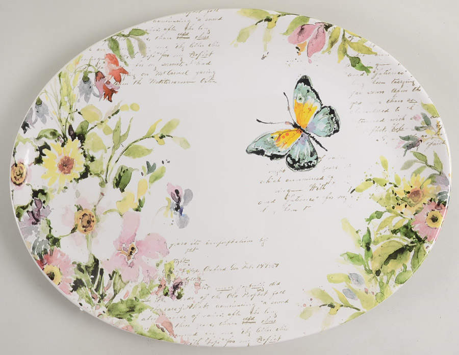 Spring Meadow 16" Oval Serving Platter by Certified International-1