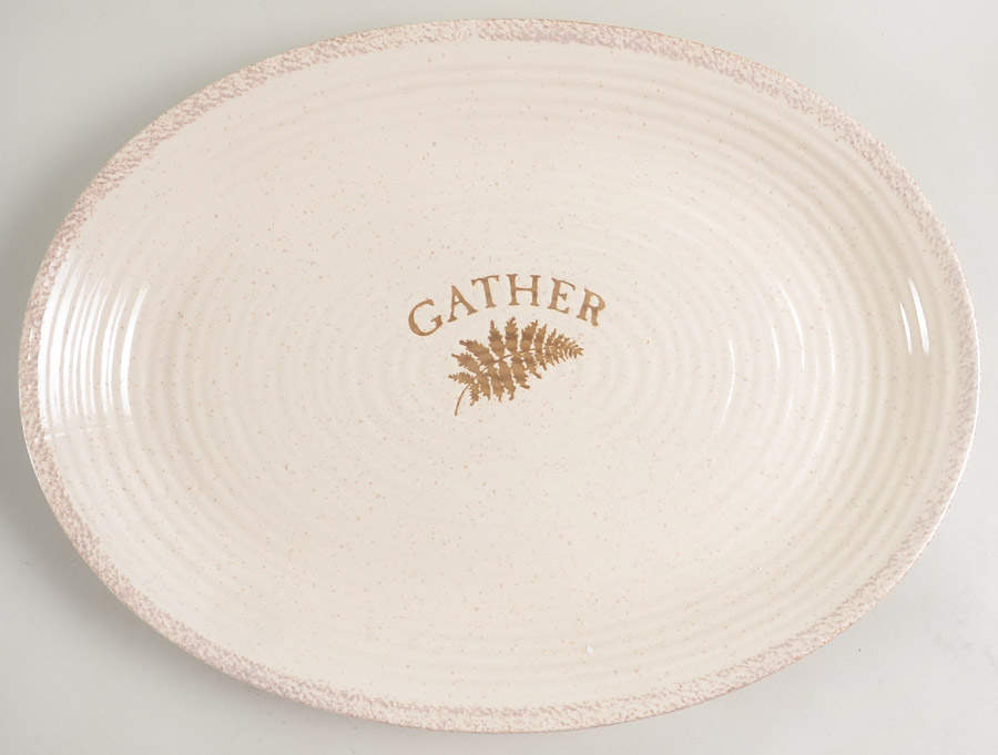 Gather 16" Oval Serving Platter by Certified International-1