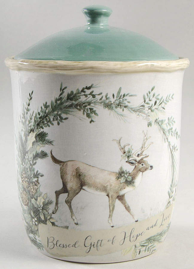 Holly and Ivy Biscotti Jar & Lid by Certified International-1