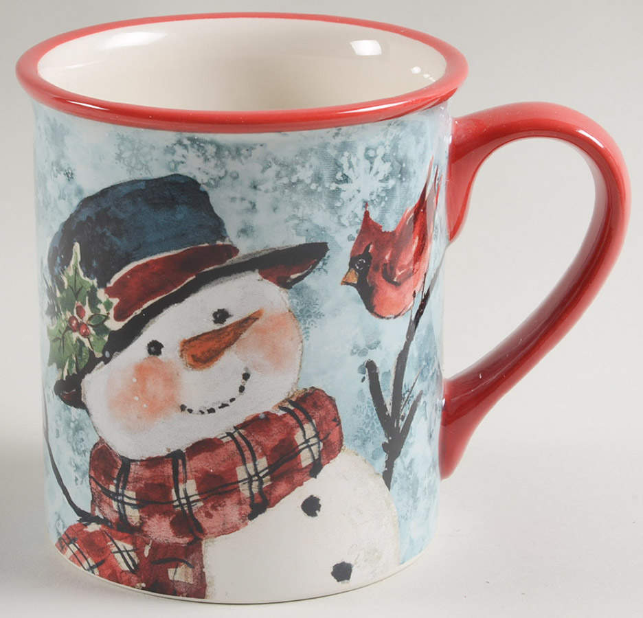 Watercolor Snowman Mug by Certified International-1