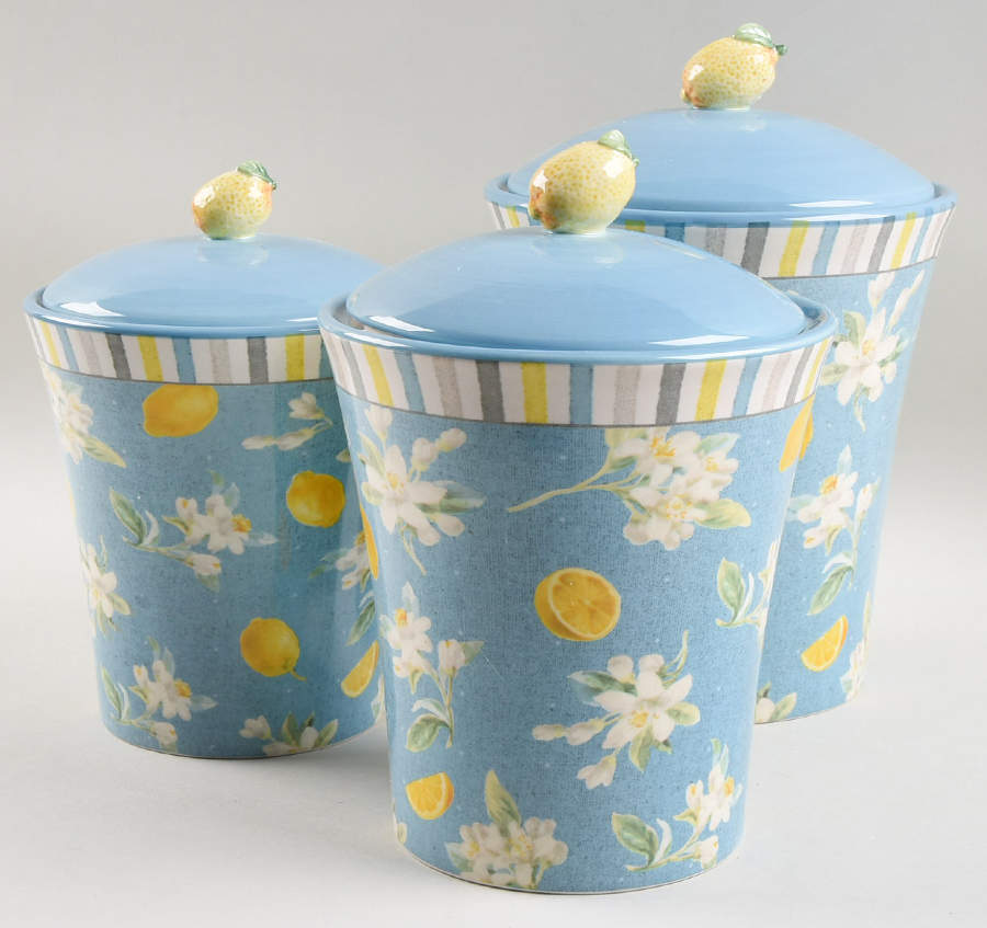 Citron (3 Piece) Canister Set (Box Set) by Certified International-1