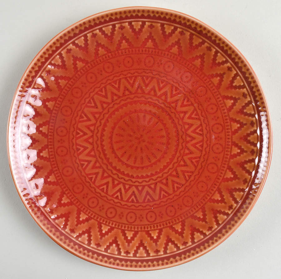 Aztec Rust Dessert Luncheon Plate by Certified International-1