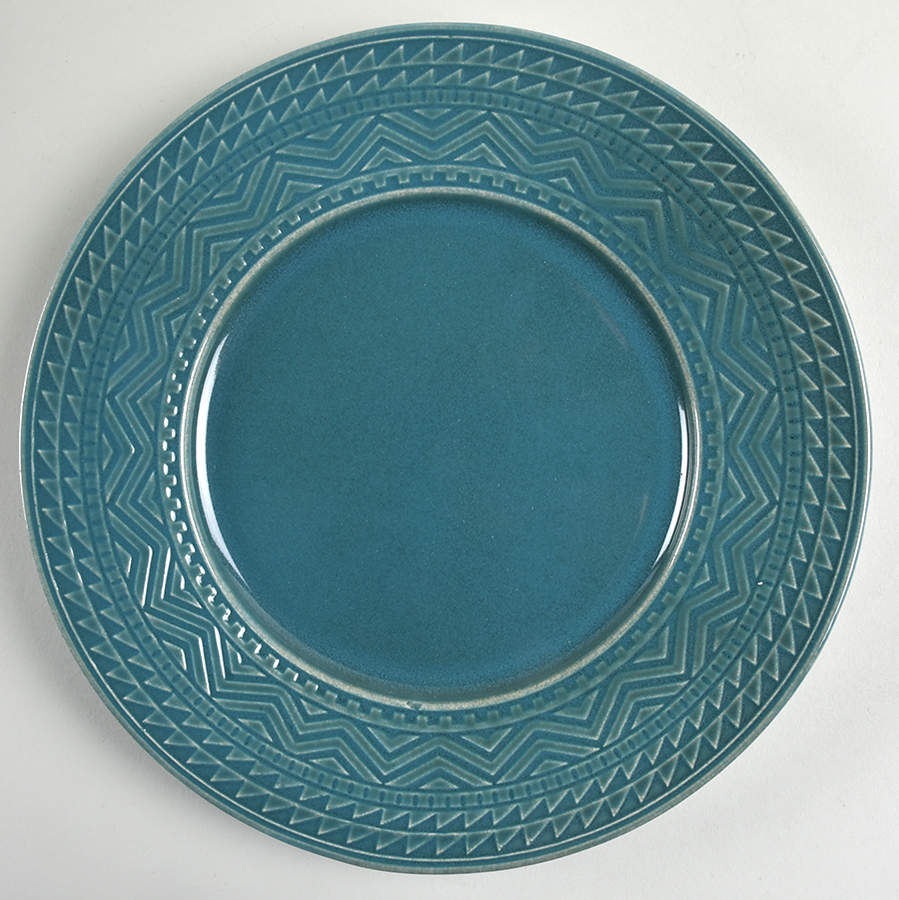 Aztec Teal Dinner Plate by Certified International-1
