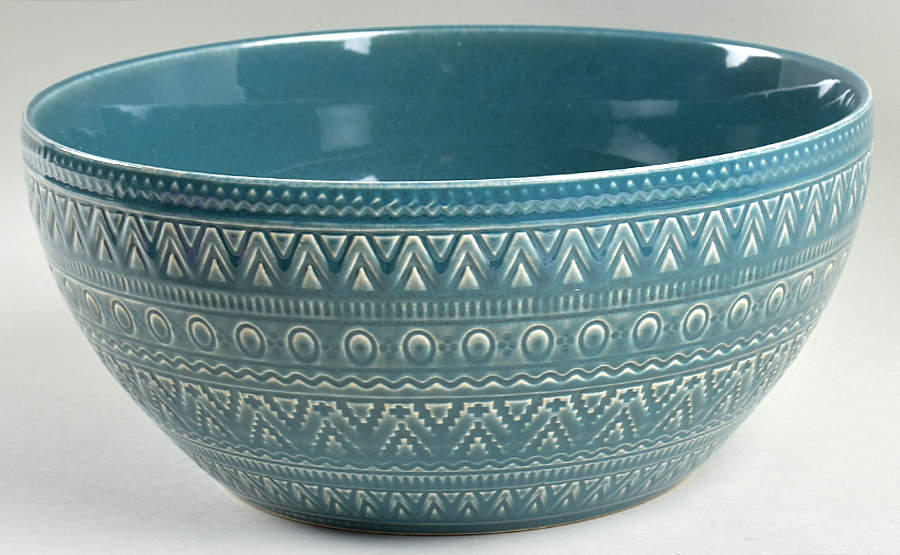 Aztec Teal 10" Round Deep Bowl by Certified International-1