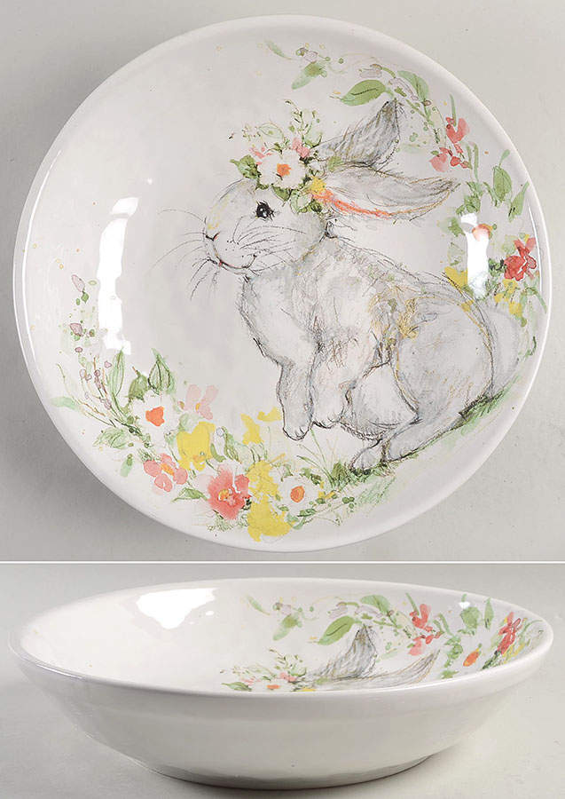 Sweet Bunny 13" Pasta Serving Bowl by Certified International-1