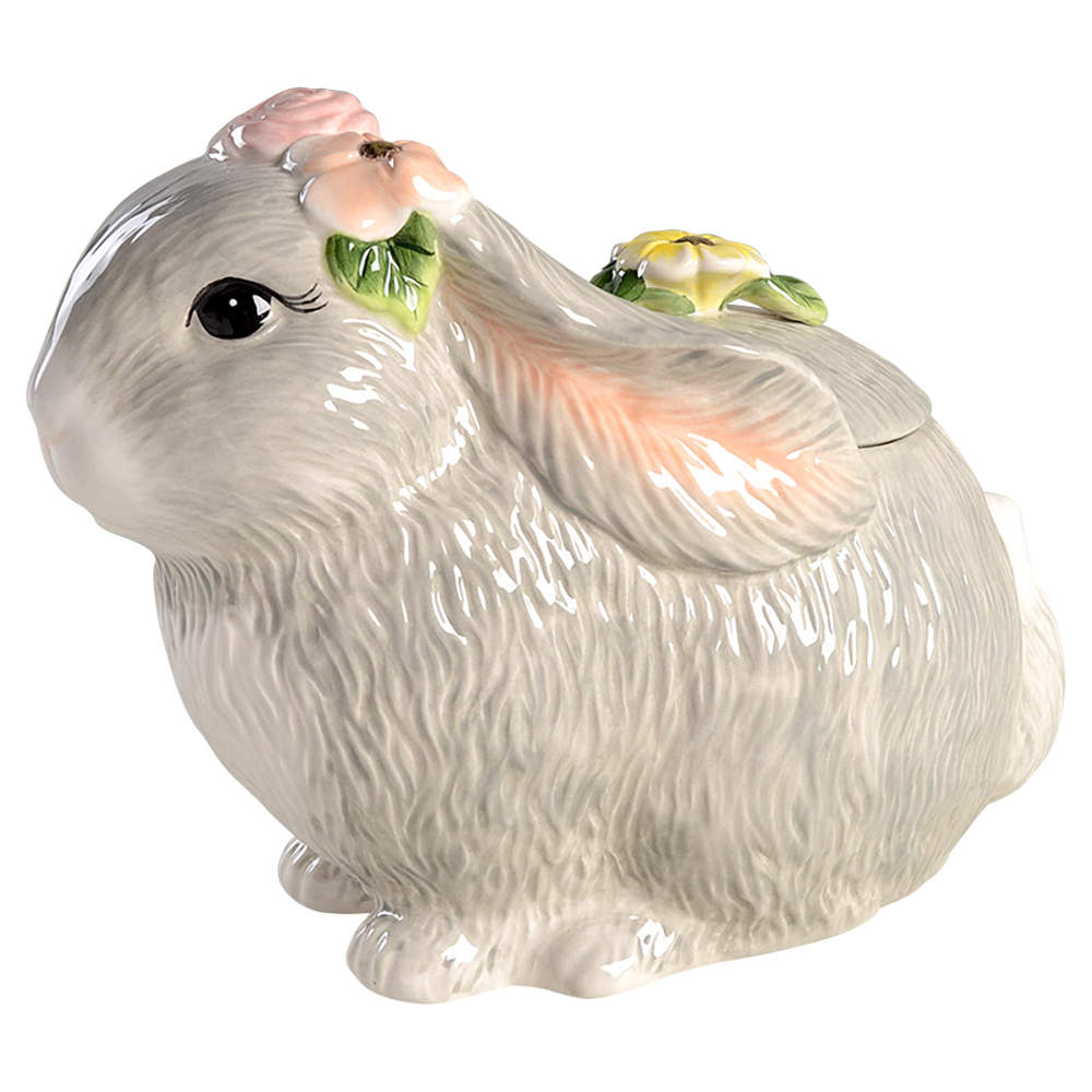Sweet Bunny Figural Cookie Jar & Lid by Certified International-1