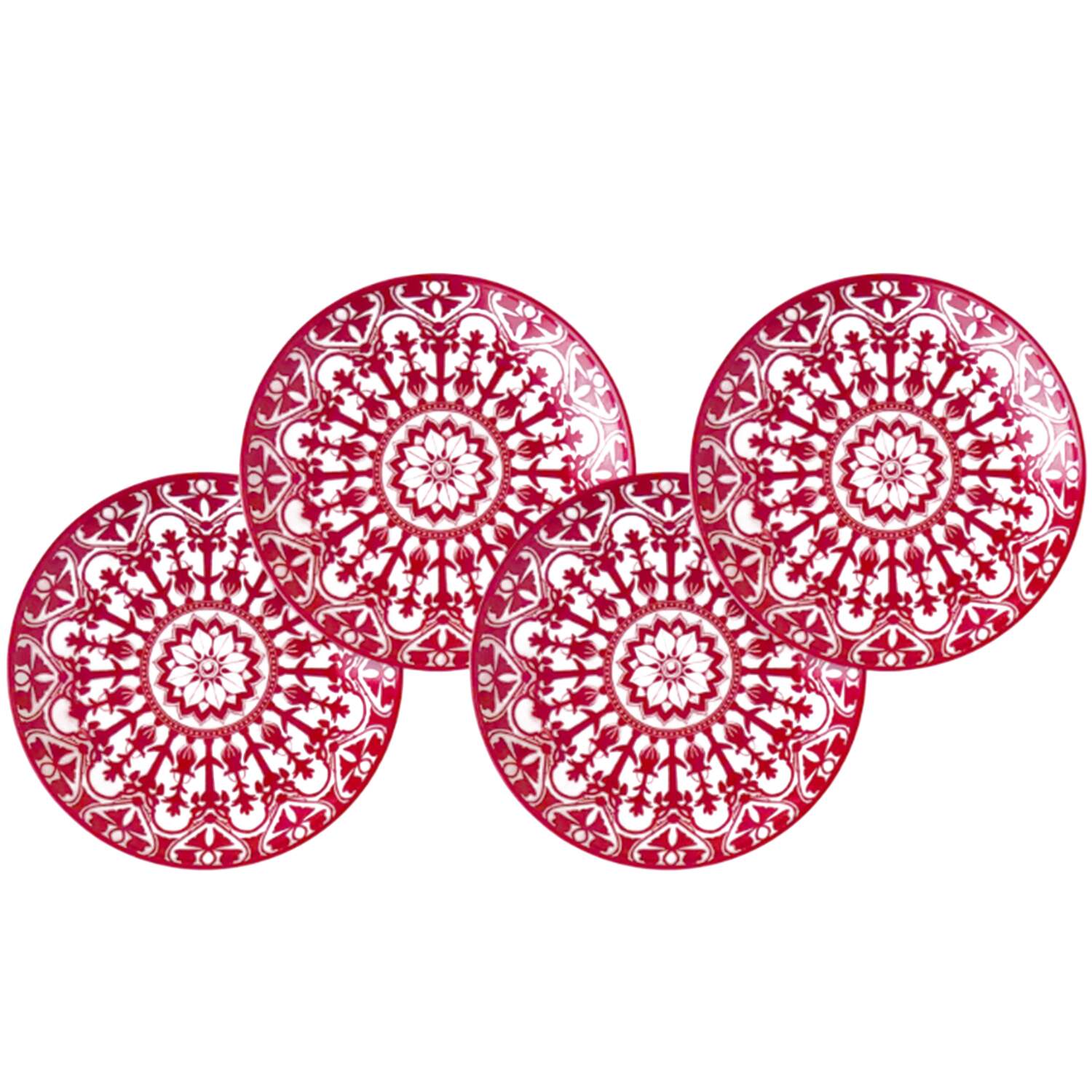 Casablanca Crimson Canape Plate by Caskata-1