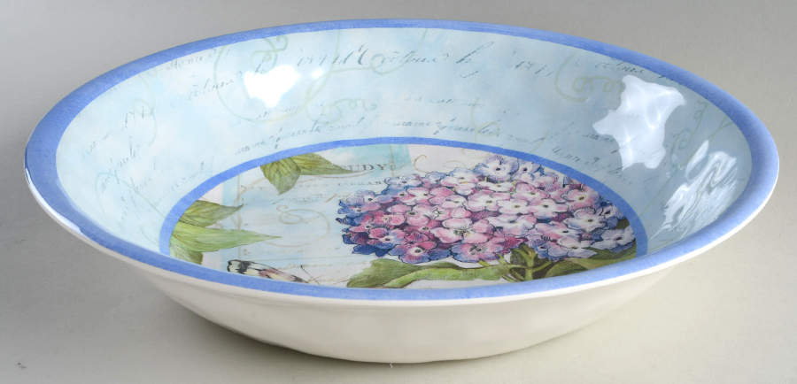Hydrangea Garden (Melamine) 13" Round Serving Bowl by Certified International-1