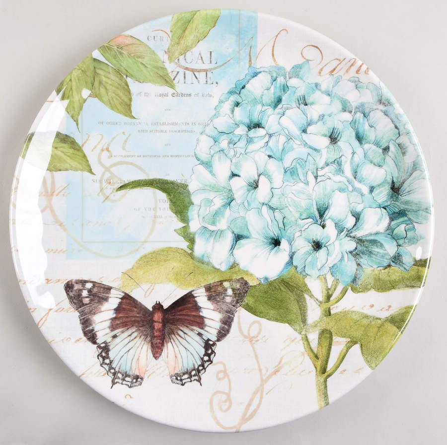 Hydrangea Garden (Melamine) 14" Chop Plate (Round Platter) by Certified International-1