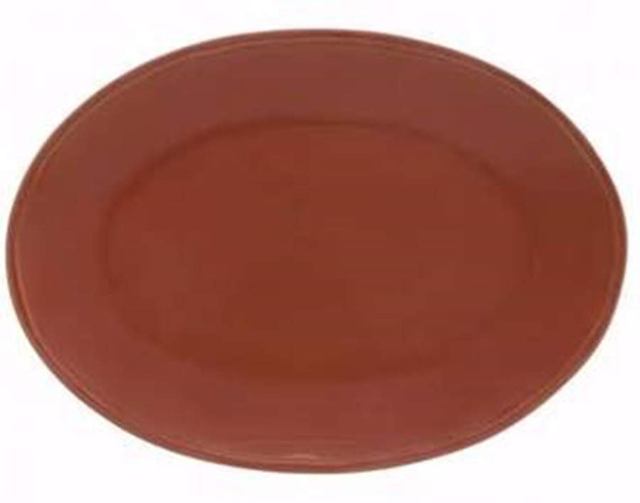 Fontana Paprika 15" Oval Serving Platter by Casafina-1
