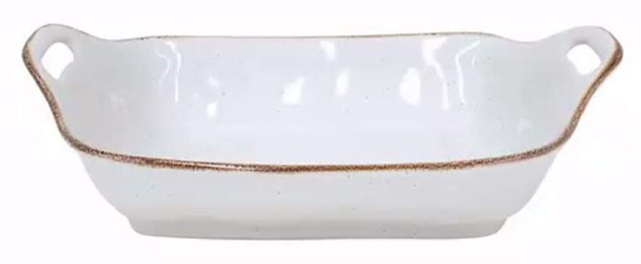Sardegna White 15" Rectangular Baker by Casafina-1