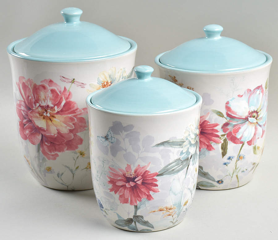Spring Bouquet (3 Piece) Canister Set (Box Set) by Certified International-1