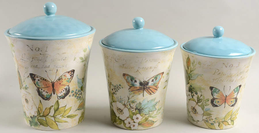 Nature Garden (3 Piece) Canister Set (Box Set) by Certified International-1