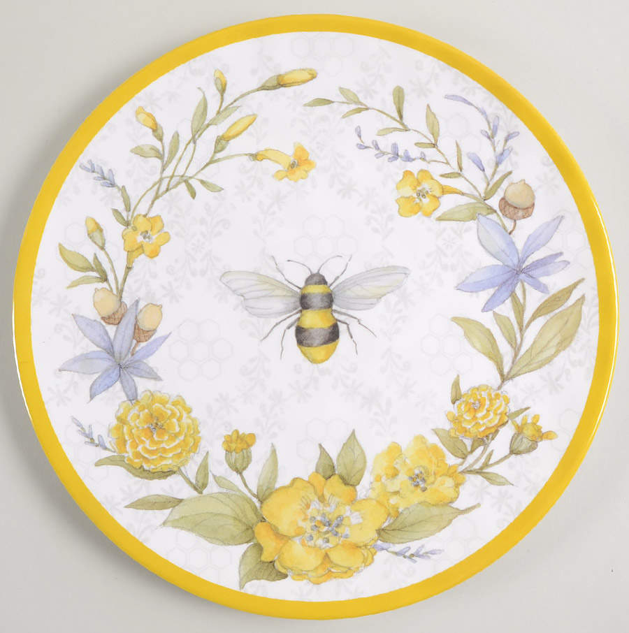 Sweet As a Bee Melamine Dinner Plate by Certified International-1