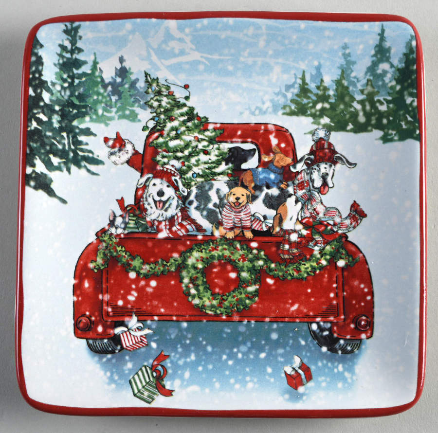 Special Delivery Square Canape Plate by Certified International-1