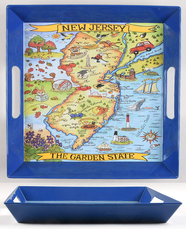 Adventure Destinations 14" Square Melamine Tray by Certified International-1